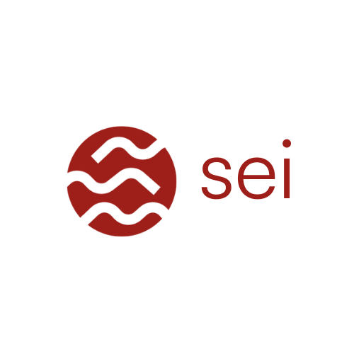 Sei (SEI) token logo som lanseres på KuCoin.